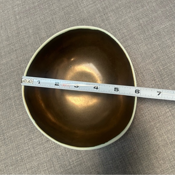 CRATE and BARREL Lux Bronze Stoneware Bowl #1111258 - Picture 13 of 15